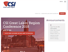 Tablet Screenshot of greatlakes.csinet.org